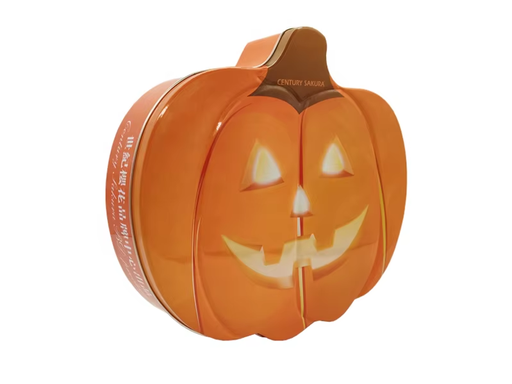 Pumpkin shape tin box