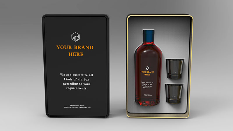 WINE gift tin box.3