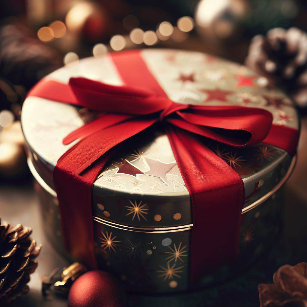 christmas git tin box 4
